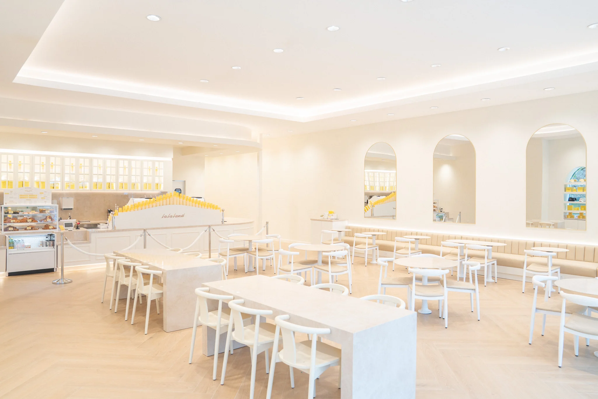 La La Land interior — finished dining area