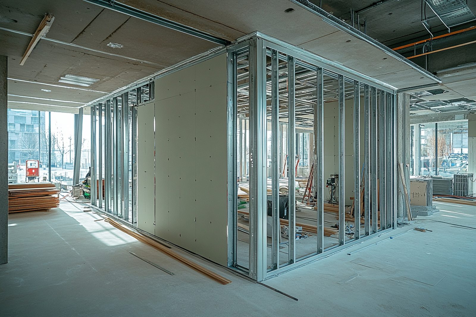 Commercial framing detail