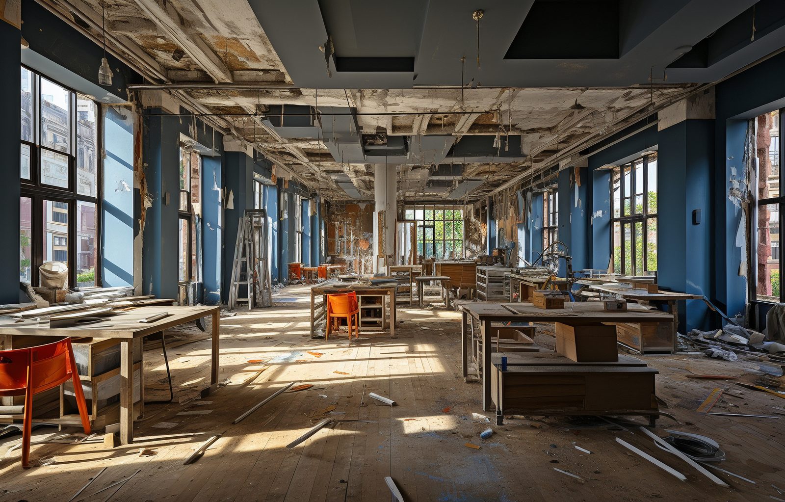 Interior commercial demolition